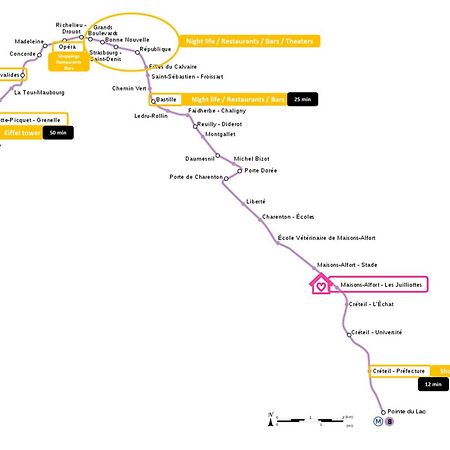 Happy Place - 15 Min Paris & 30 Min Disneyland - Subways - Facilities - Free Parking - Secured Maisons-Alfort Εξωτερικό φωτογραφία